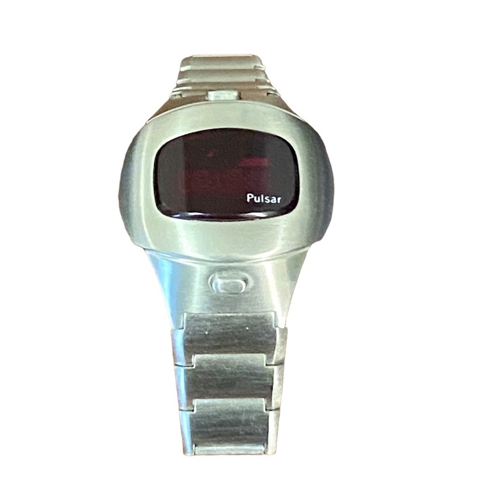 Pulsar P4 Executive Non-Working Watch, Digital LED, Time Computer - Authentic.